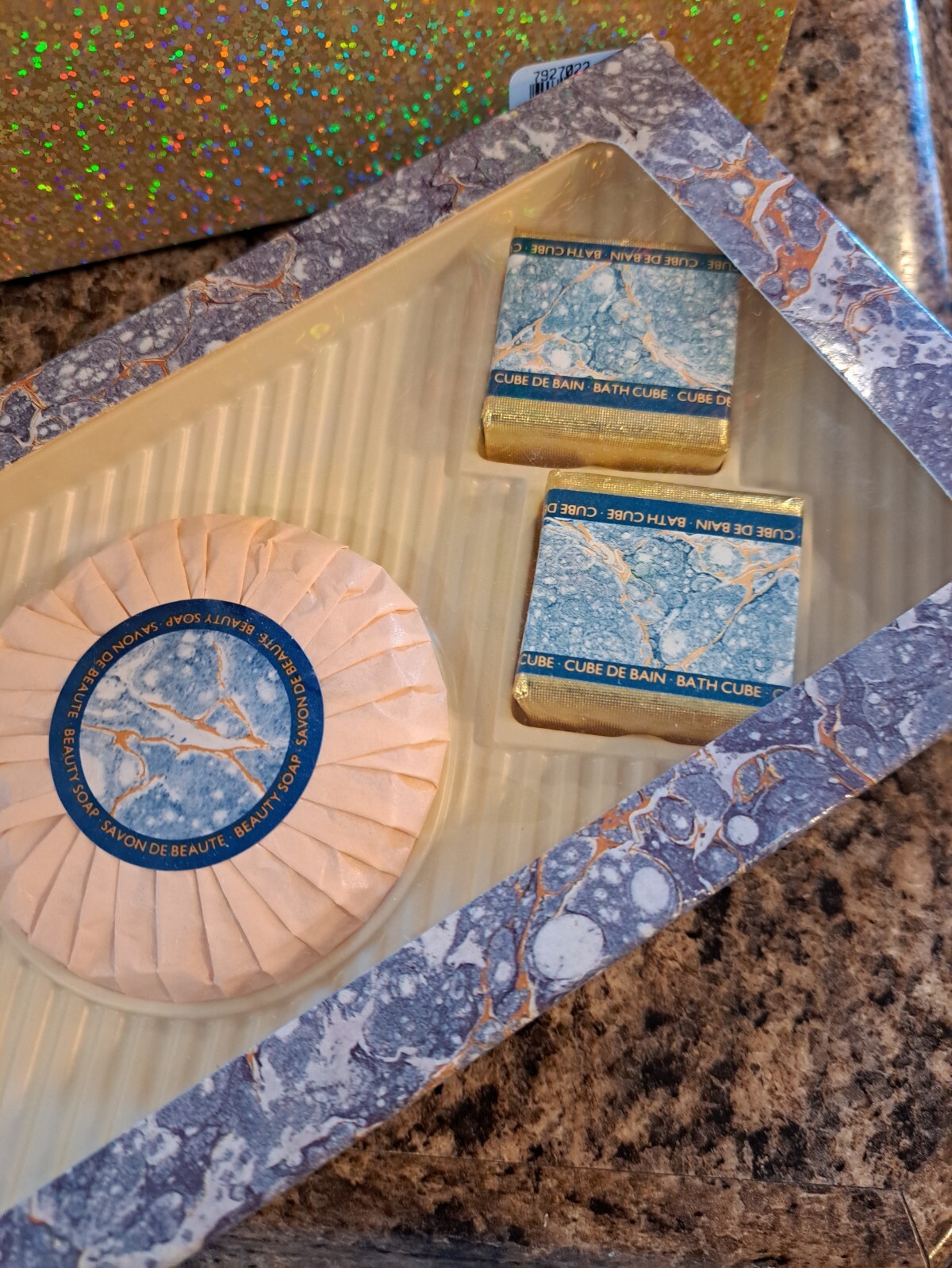 Venezia Soap & Bath Cube Set, Vintage, NEW in BOX