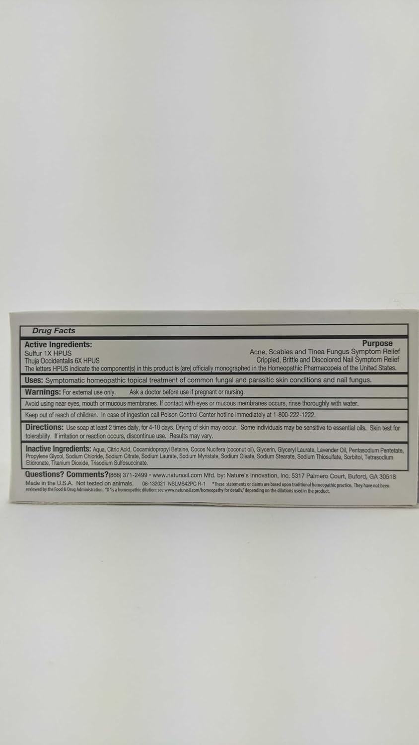 Natural Lavender Soap Bar for Acne & Bug Bites Relief, 4 oz – Family-Friendly