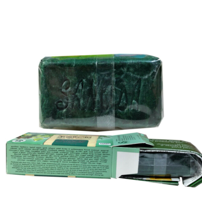 New Sanoda Kumkumadhi Herbal Soap Hand Made Ammla Lemmon Sandalwood Ayurveda 45g