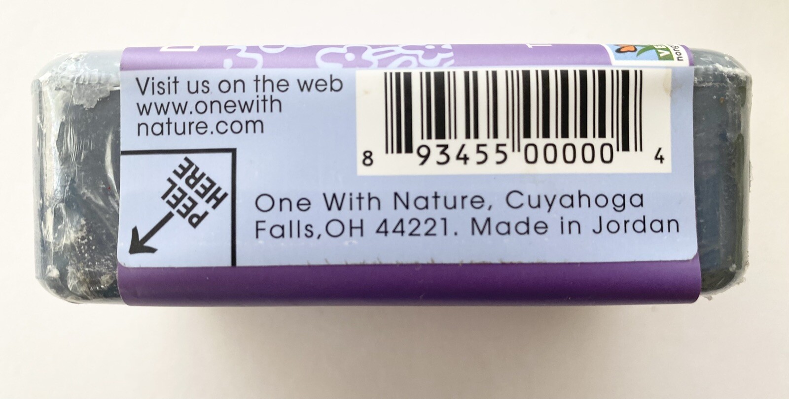 Made in Jordan, One With Nature, Dead Sea Spa, Triple Milled MIneral Bar Soap
