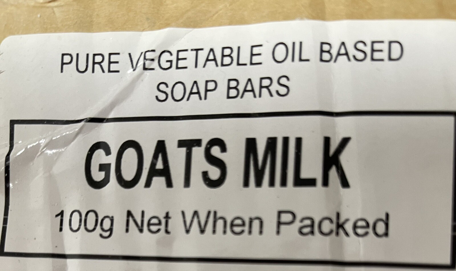 10 Pure Vegetable Oil Based Soap Bars Goats Milk 100gr Bar New S1