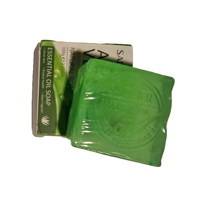 SADOER Moisturizing Aloe Vera Soap with Essential Oils Oil Control 100g/2 PACK