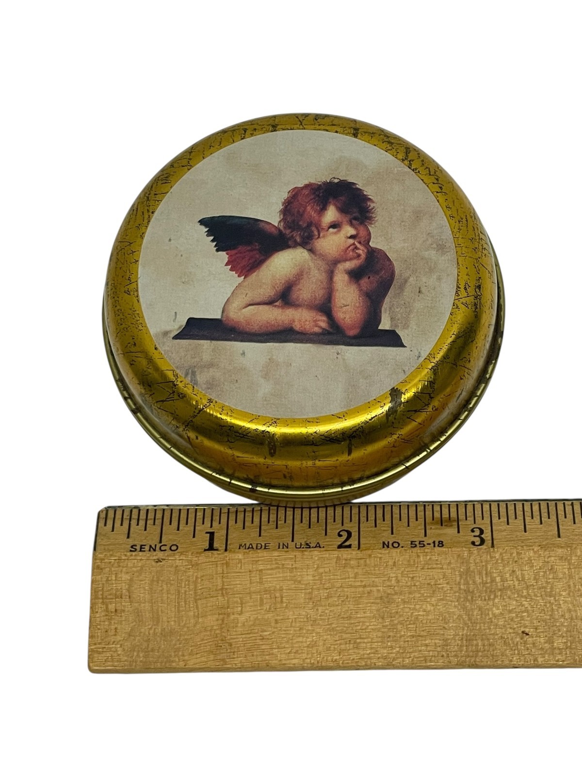 Kappus Vintage Cherub Angel Gold Luxury Soap Germany in Original Tin