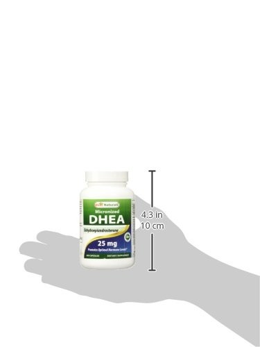 Best Naturals, Micronized DHEA 25 mg 180 Count (Pack of 1), 25 Mg