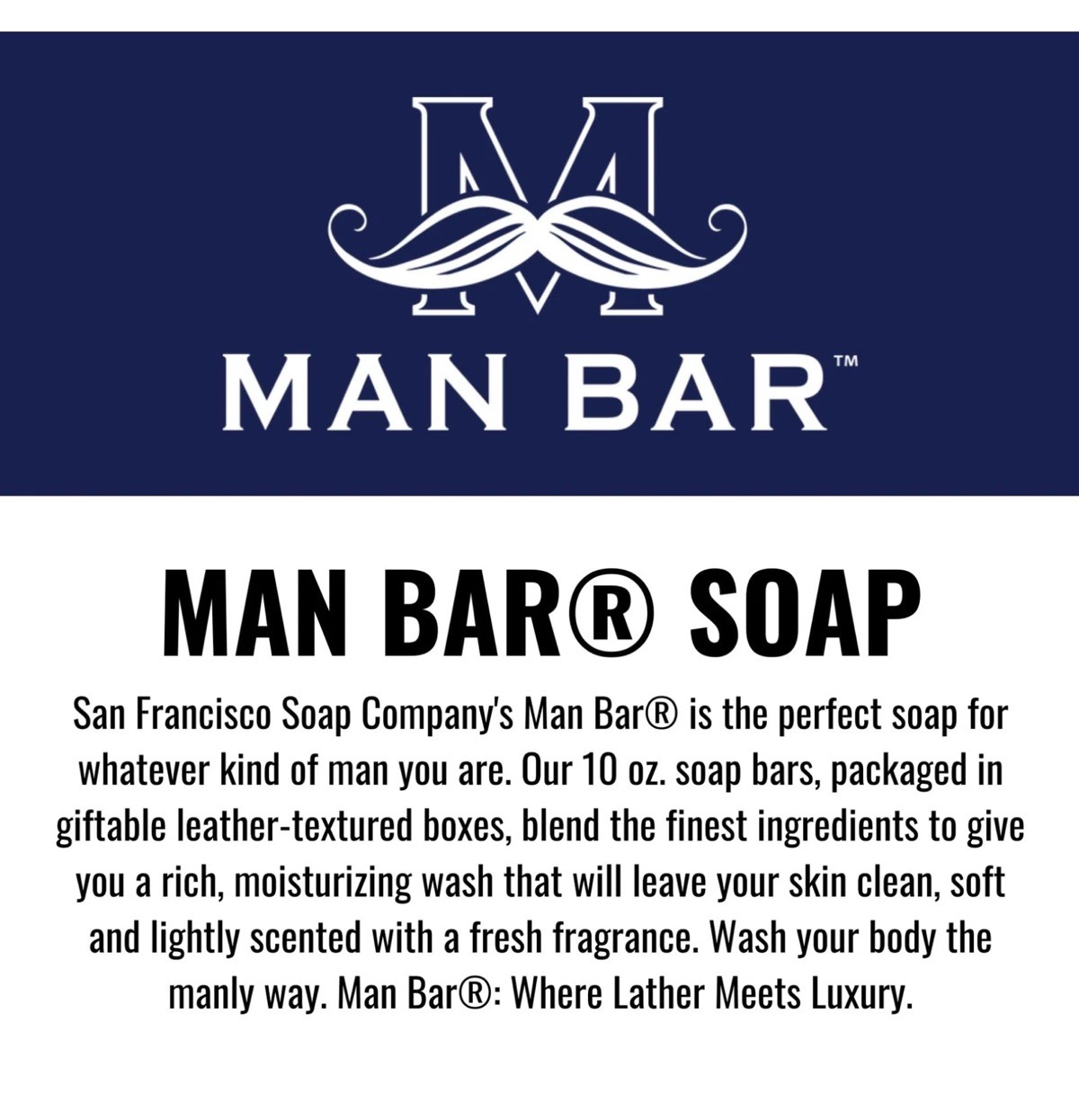 San Francisco Soap Co Man Bar 3-Piece Gift Set – No Harmful Chemicals – Good …