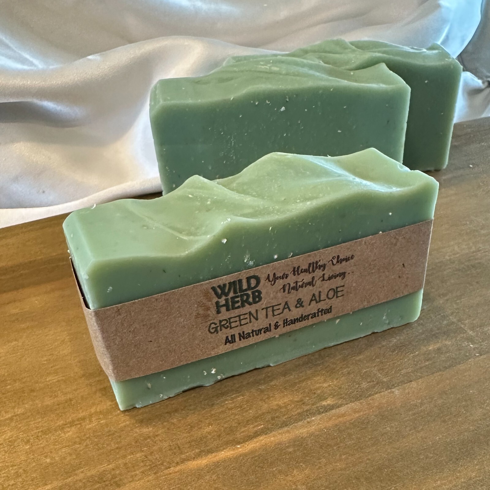 GREEN TEA & ALOE ALL NATURAL ORGANIC SOAP BAR | Unscented with Oatmeal |USA Made