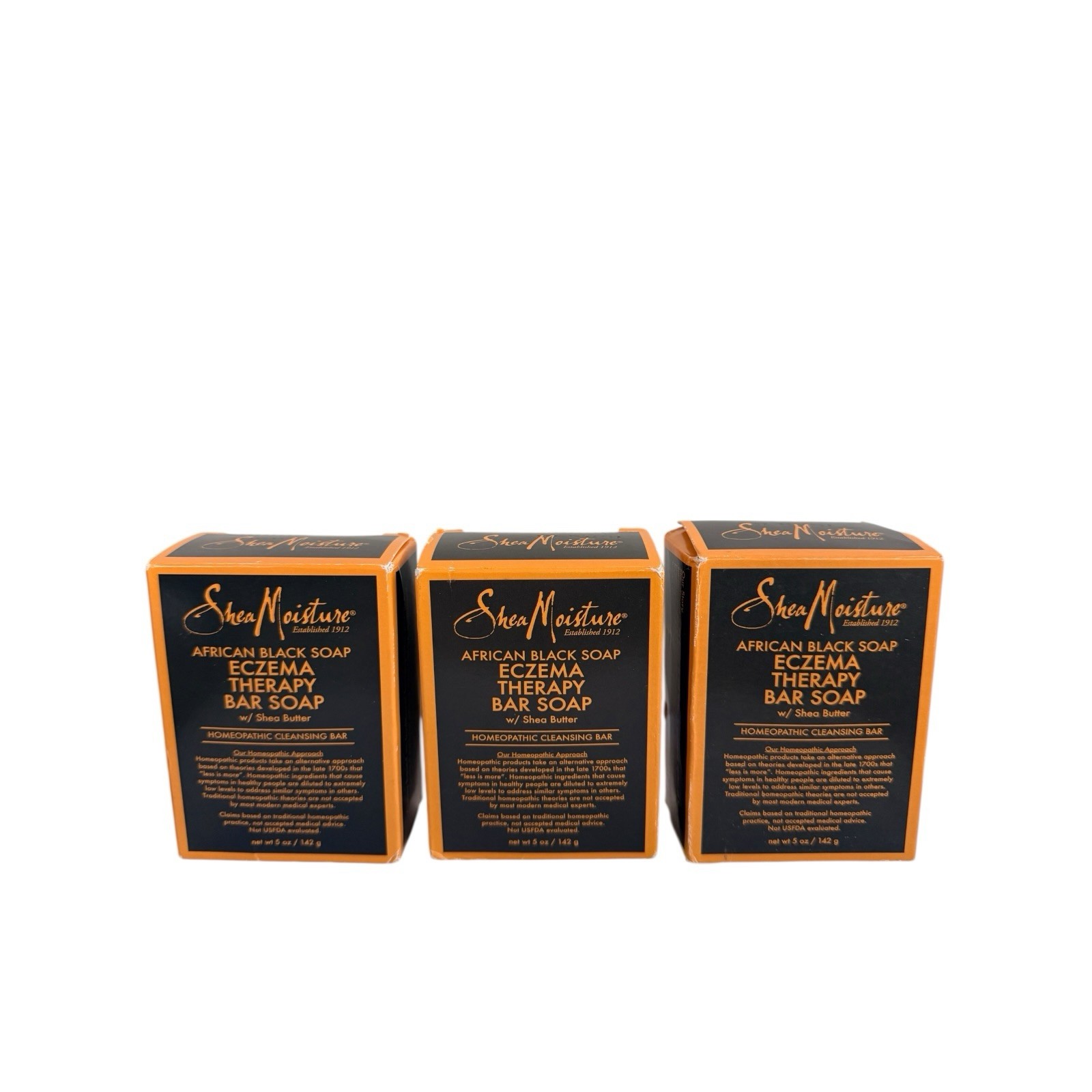 Shea Moisture Eczema Therapy Bar Soap Sensitive Skin 5 oz Three (3) Pack New