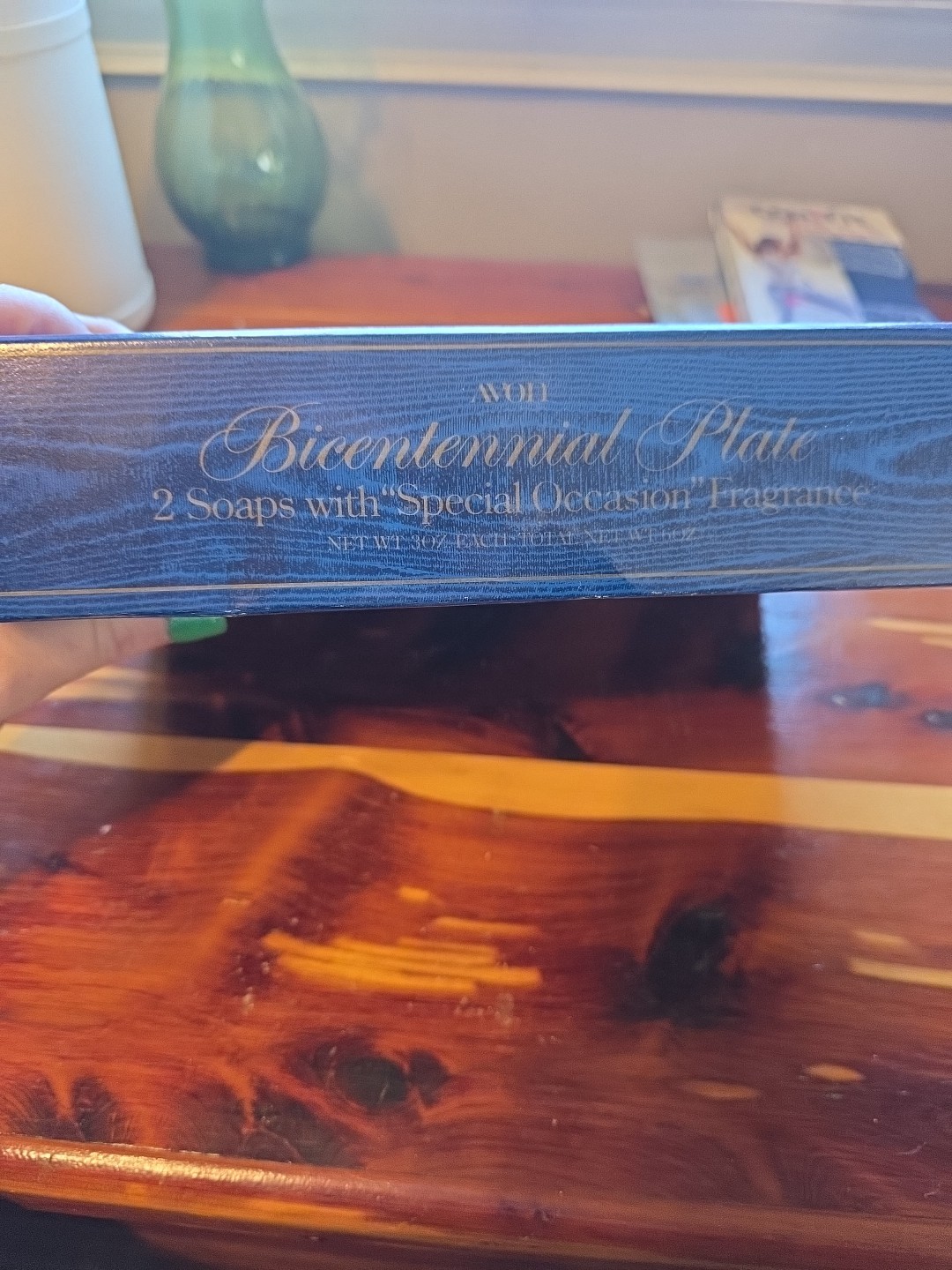 Vintage Avon USA 1776 Bicentennial 1976 Glass Plate/2 Soaps 3 oz Each NOS