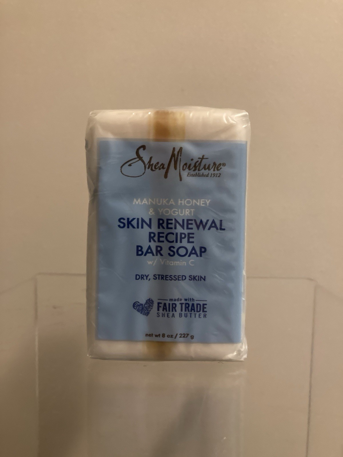 Shea Moisture Manuka Honey and Yogurt Skin Renewal Recipe Bar Soap 8 oz (4 Bars)