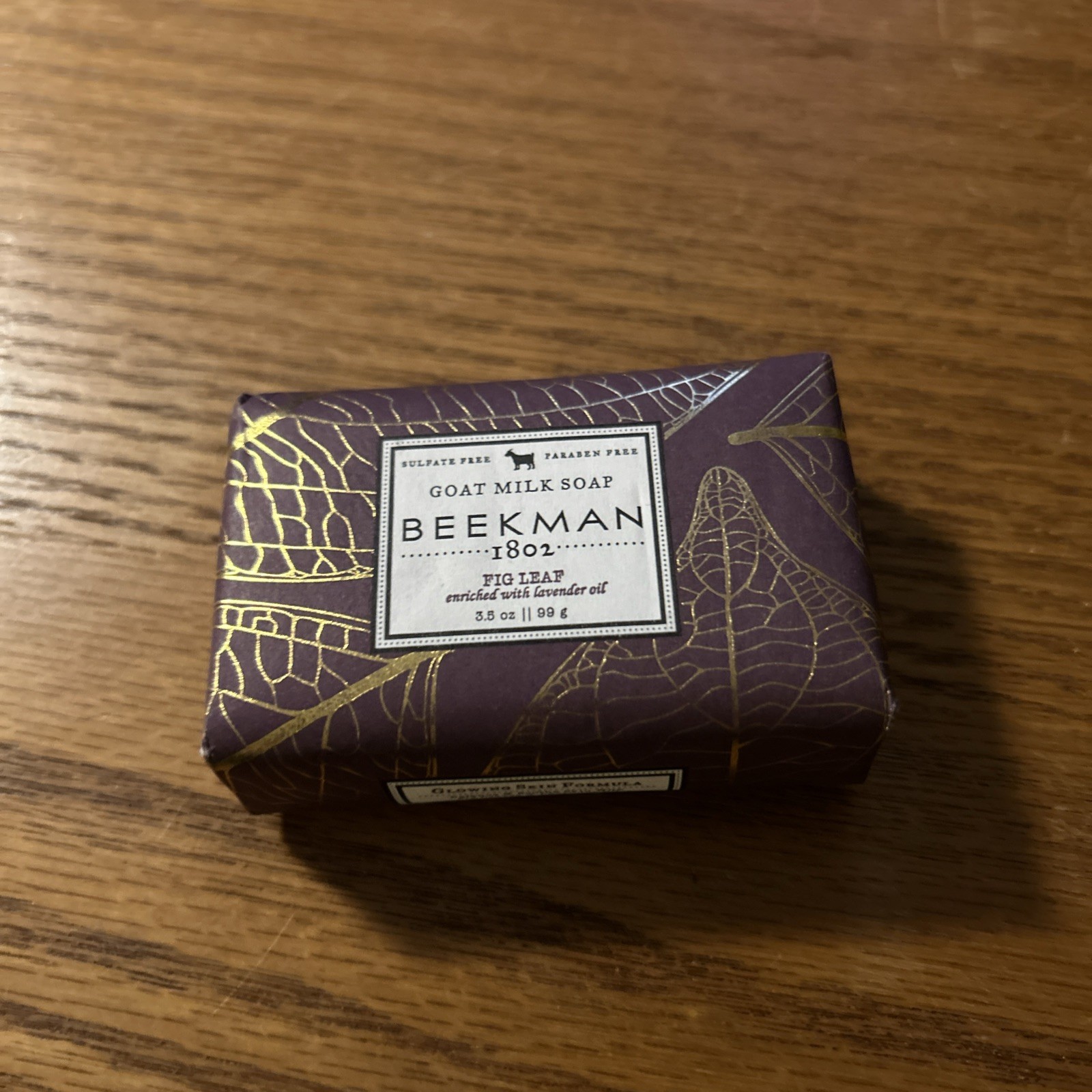 Beekman 1802 FIG LEAF Palm Size Bar Soap 3.5oz Goat Milk Soap