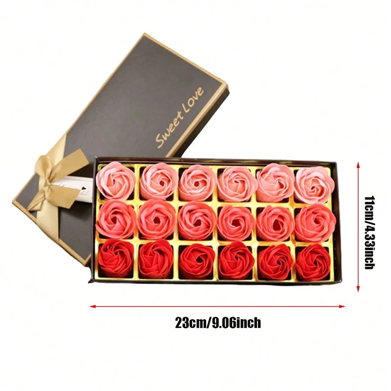 2026 NEW Floral Scented Bath Soap Rose Set Flower Petals Valentine’s Day Gifts