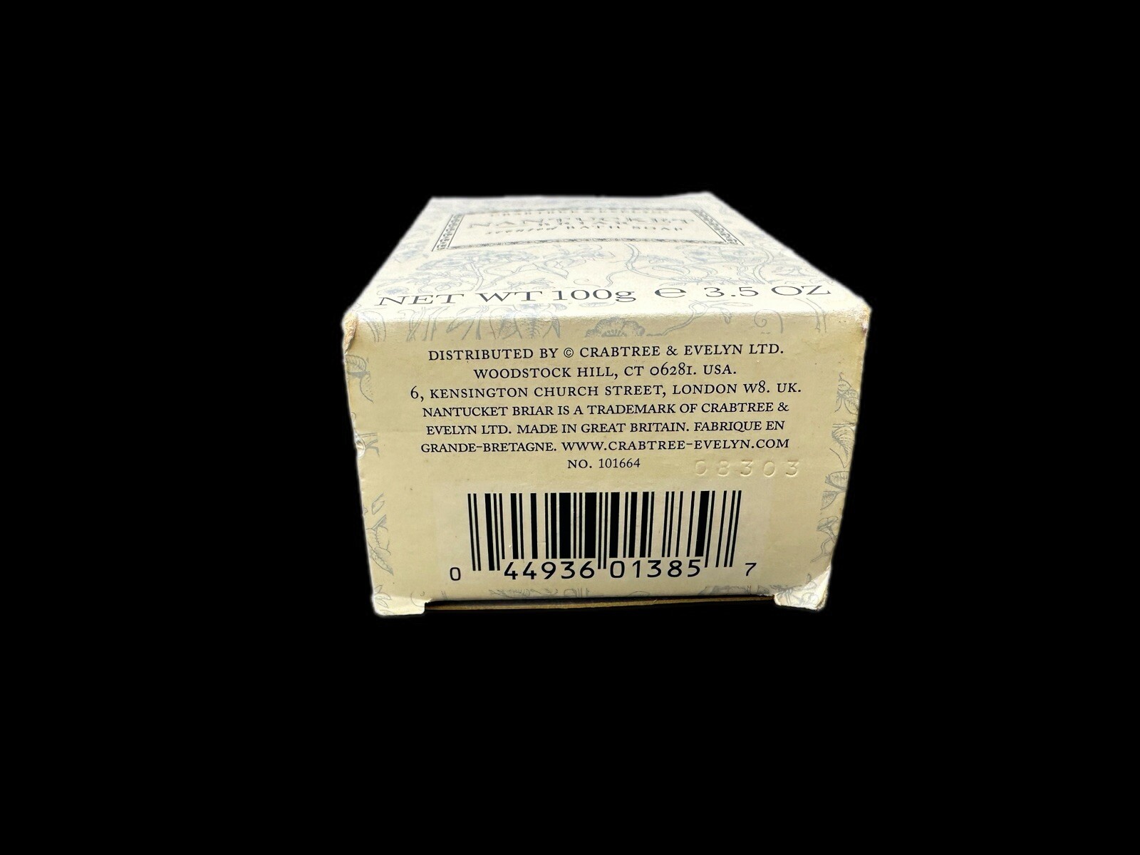 Crabtree & Evelyn Nantucket Briar Scented Bath Soap 3.5oz / 100g Sealed