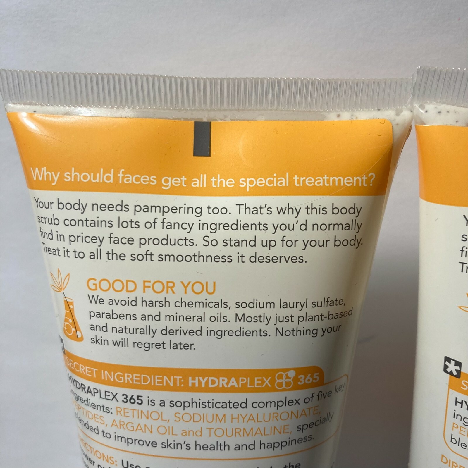 2 Skin Below The Chin Exfoliating Body Scrub Apricot Ginger DISCONTINUED