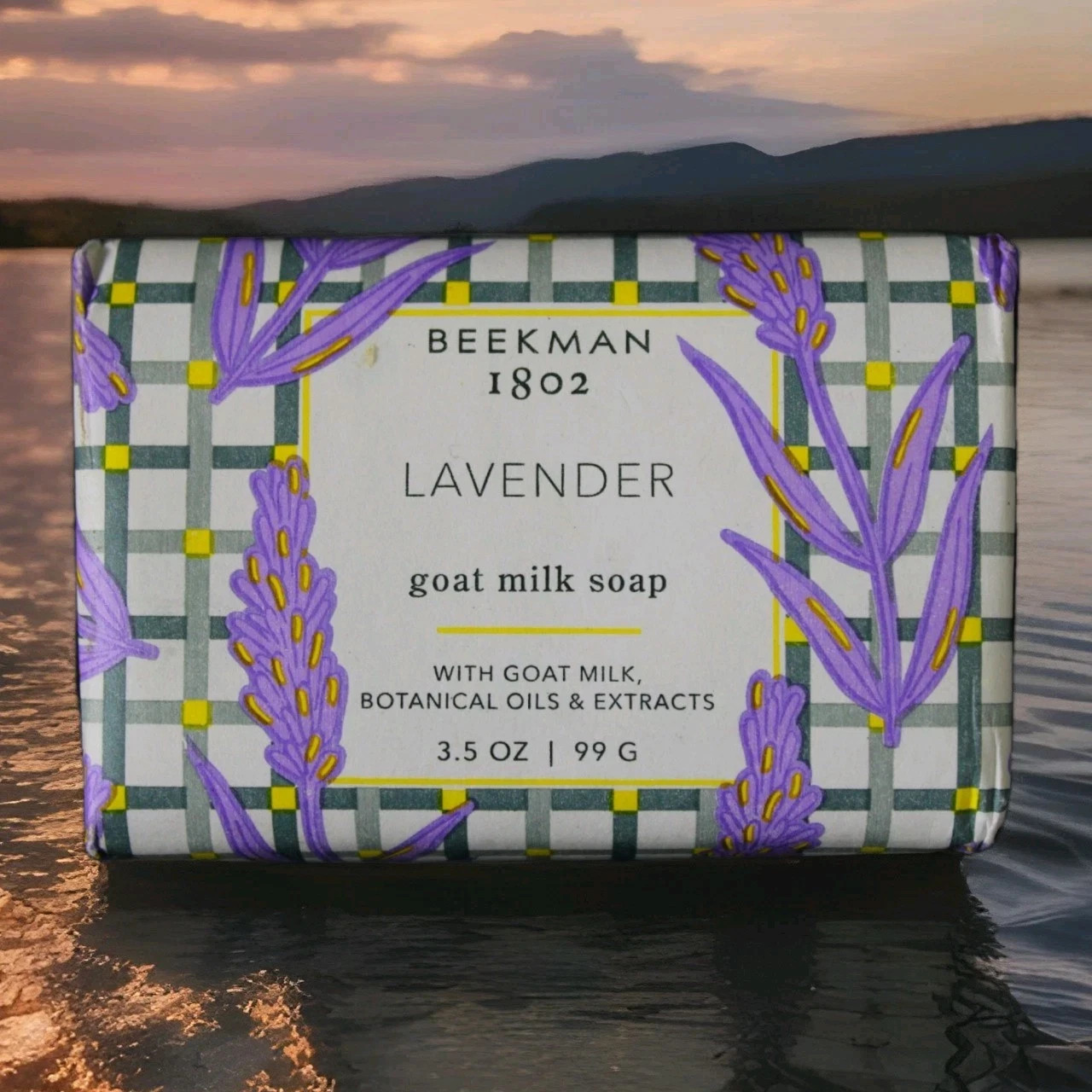 Beekman 1802 Goat Milk Soap Hydrating with Botanical Oils – Lilac Dream -3.5oz