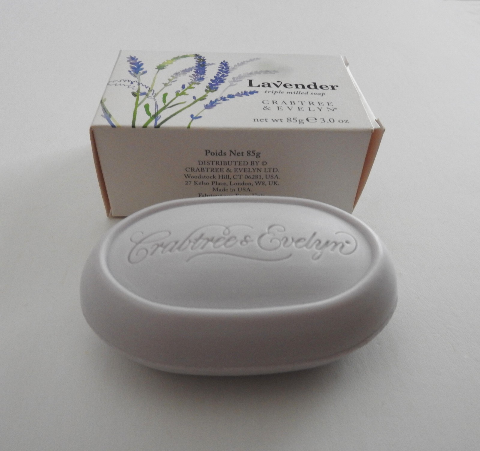 Crabtree & Evelyn Lavender Soap 3 oz ~ Triple Milled