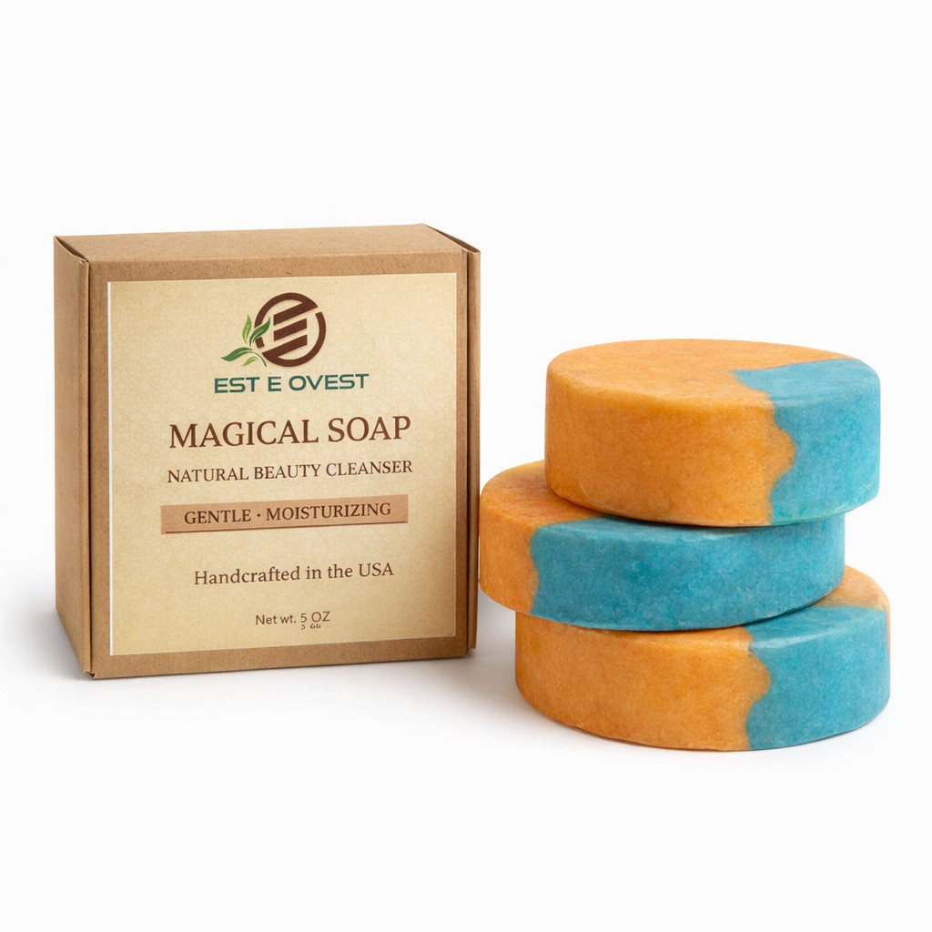 Solid Shampoo Bar 5 oz – Hair Face Body – Natural Handmade