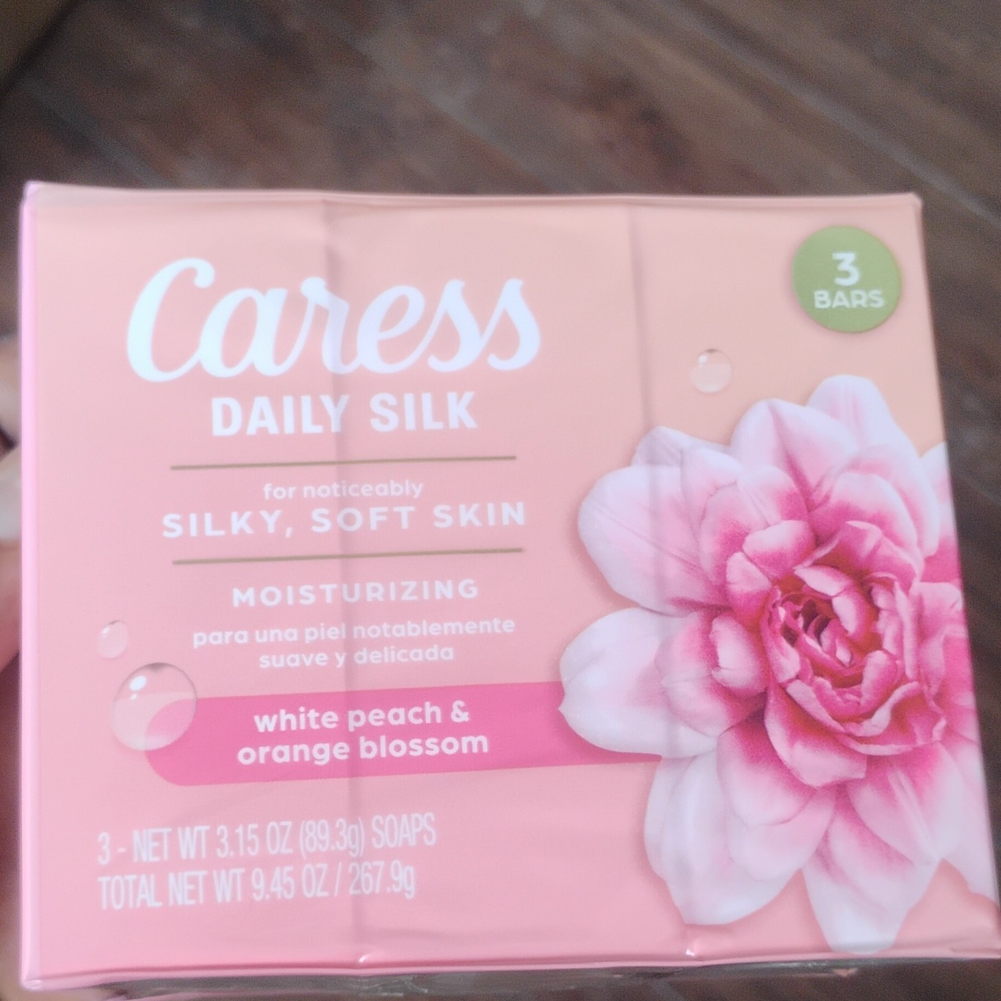 Caress Daily Silk Moisturizing Bar Soap White Peach & Orange Blossom 3 Bars 3…