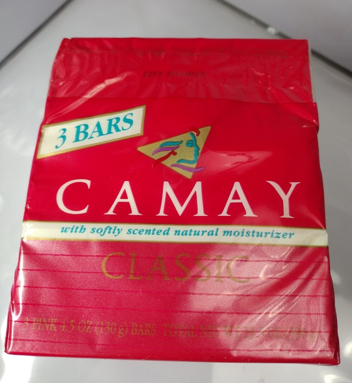 Camay Soap Pink Classic Softly Scented Beauty Bar 1 Pack of (3) bars 4 .5oz P&G