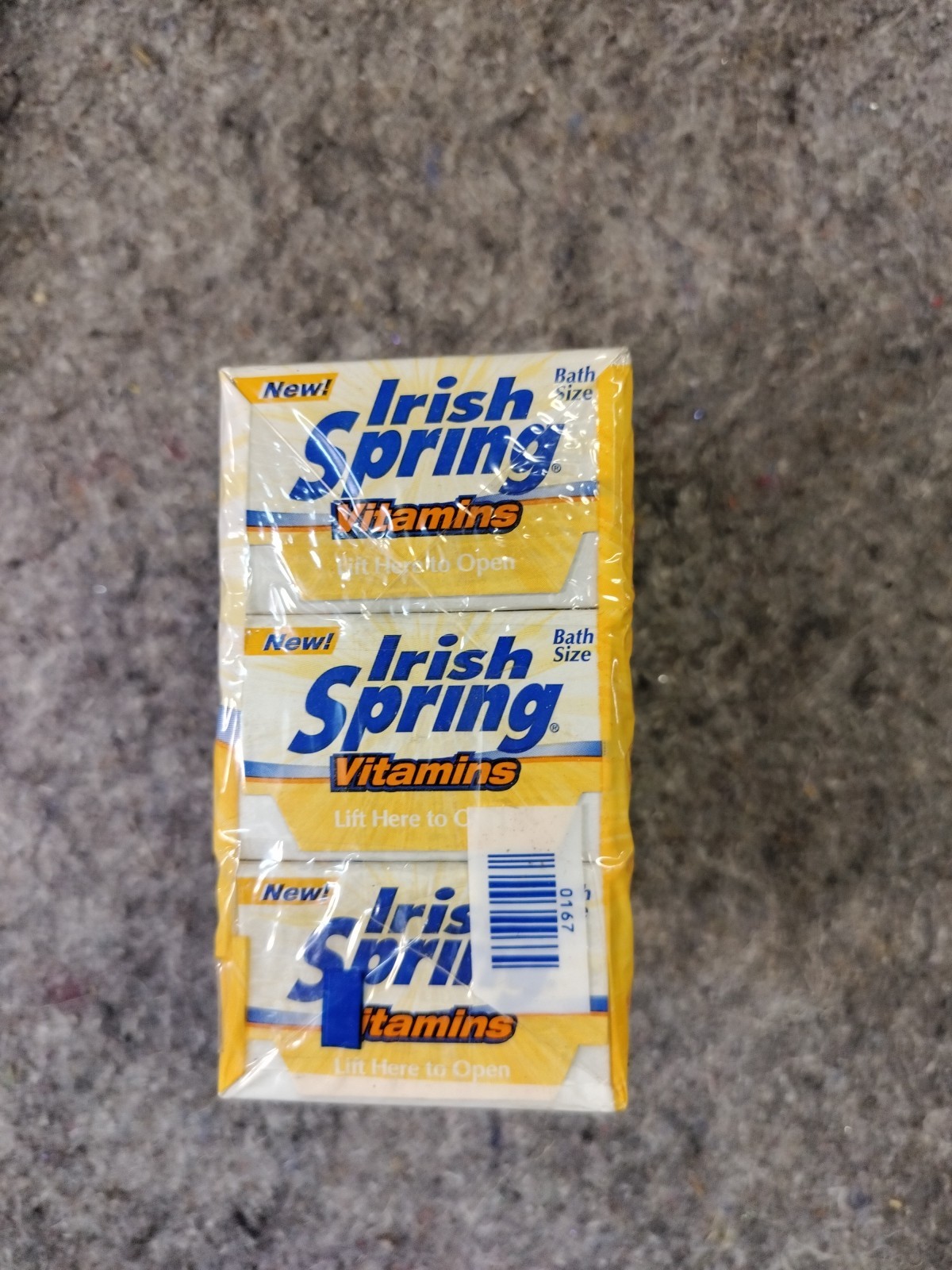 IRISH SPRING DEODORANT VITAMINS BAR SOAP 3 4oz BARS-12oz TOTAL