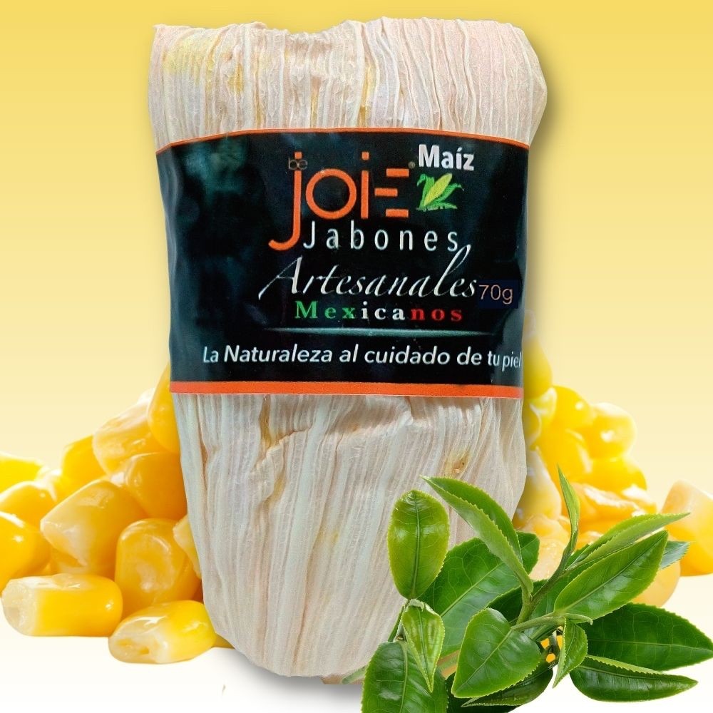 3 Handmade Natural Vegan Soap Corn with White and Green Tea BeJoie (2.5) oz each