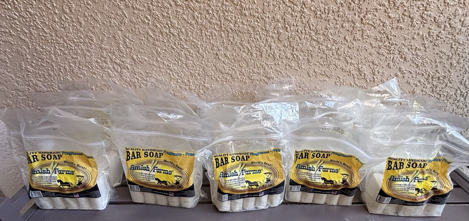 Amish Farm Worlds Best Quality Bar Soap Fragrance Free No Dyes 100 bars total