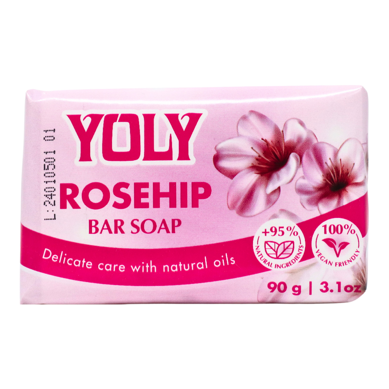 Yoly Rose-Hip Bar Soap – Vegan, Paraben Free, 95% Natural [Multipack options]