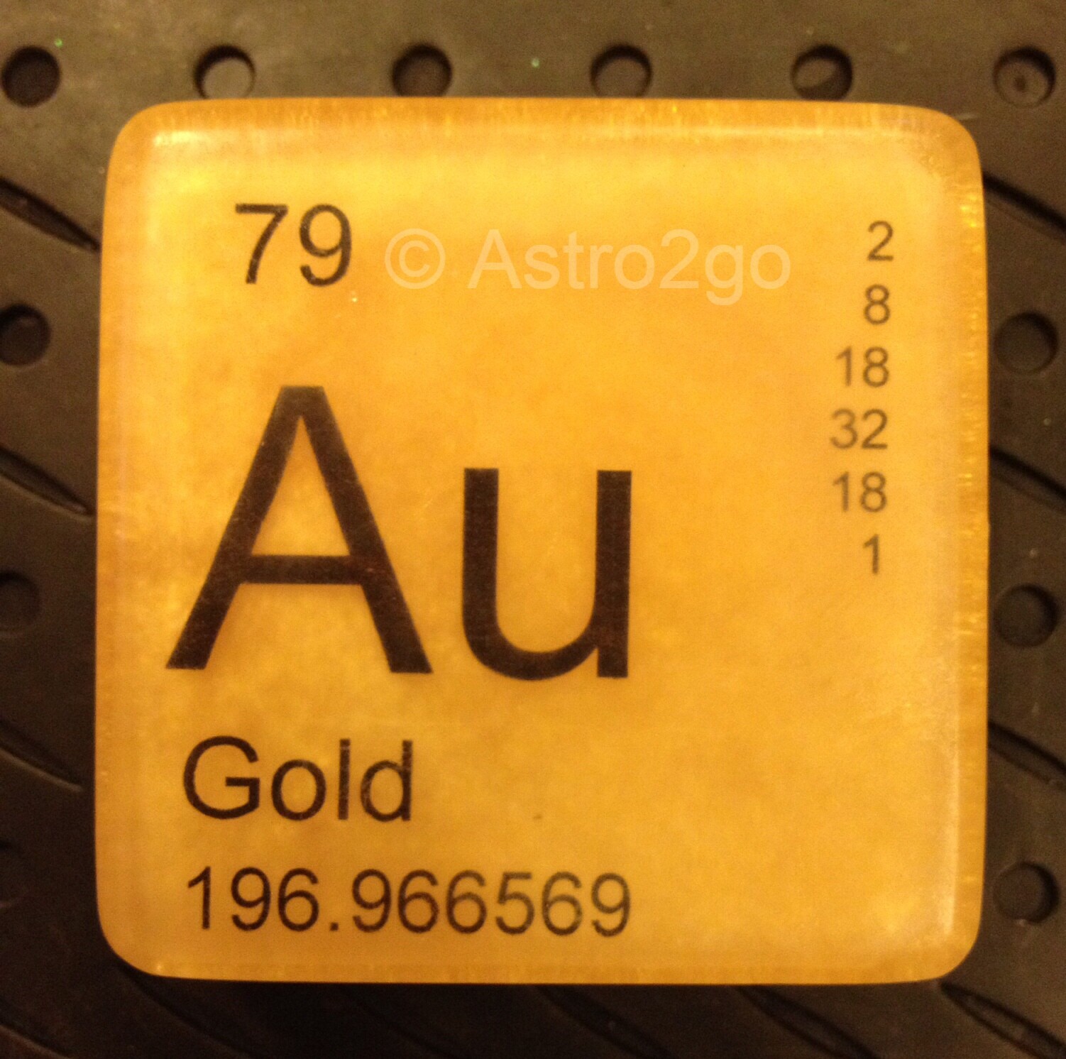 PERIODIC TABLE ELEMENT “Au” GOLD NOVELTY HAND BATH SOAP-4 oz JUST BUBBLY NEW!