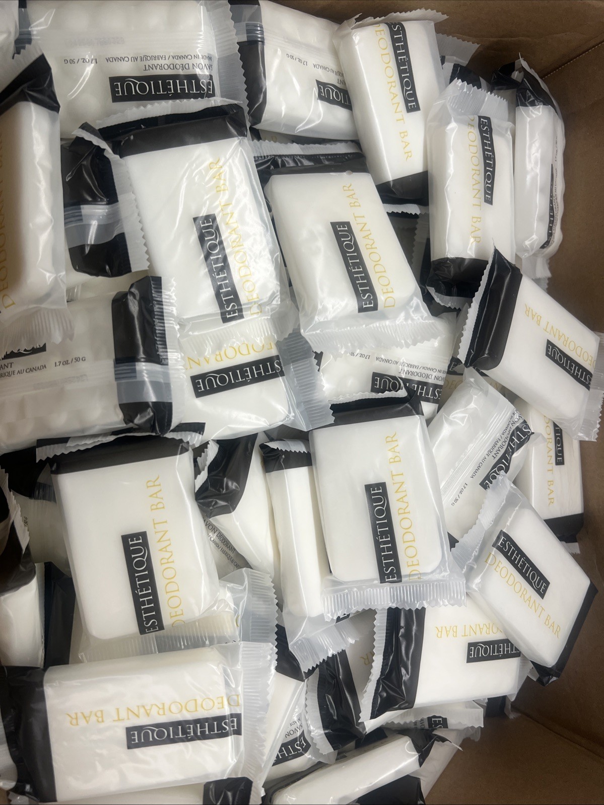 (Case of 200) Esthetique Deodorant Soap Bars 1.76 oz Wrapped Body Bar