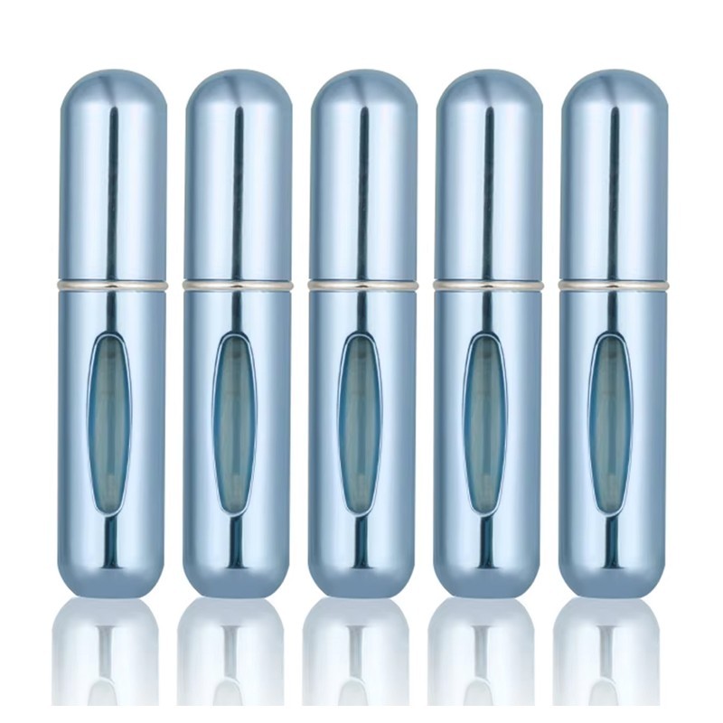 5/10Pcs Mini Refillable Travel Portable Perfume Atomizer Bottle Spray Pump Case