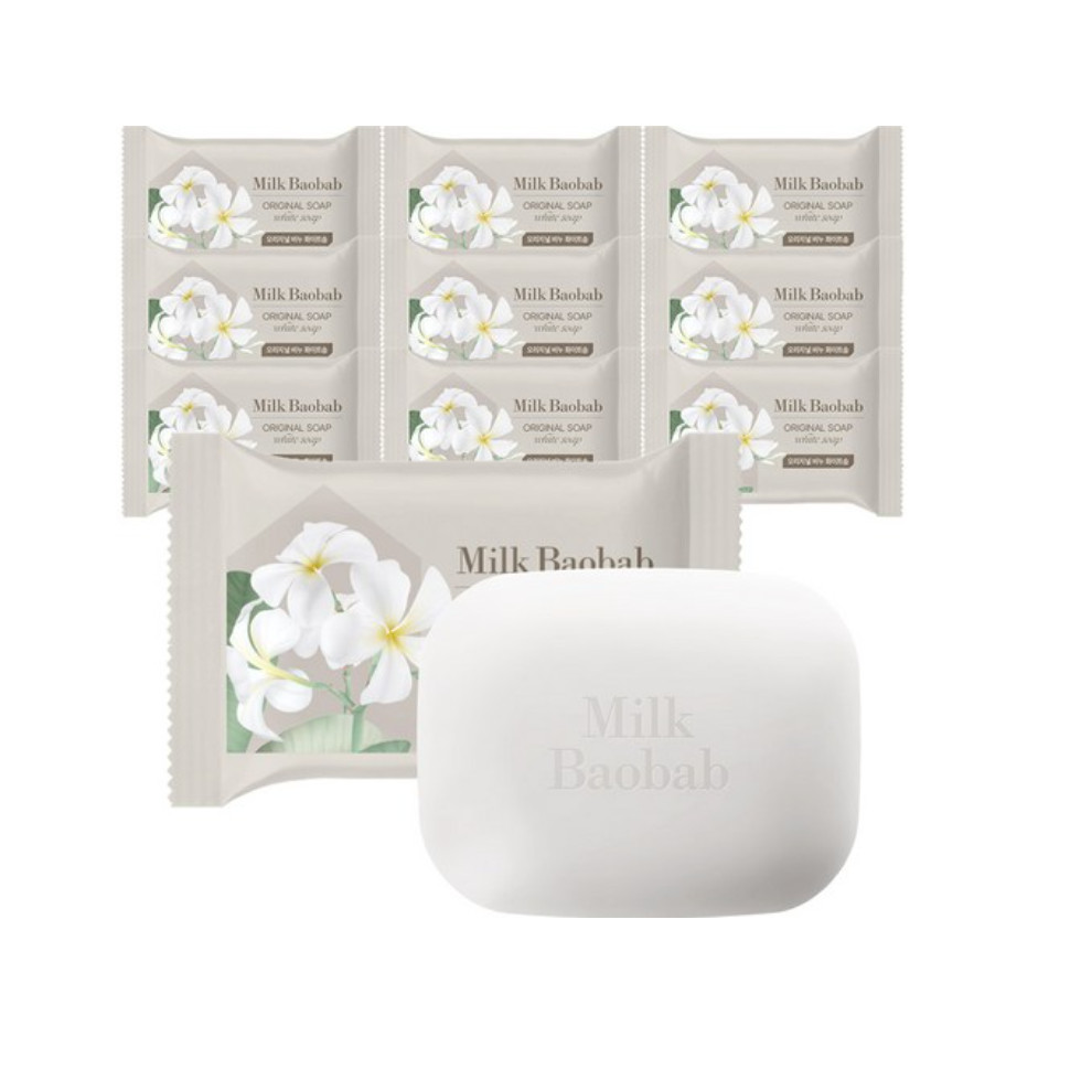 MILK BAOBAB Original Soap White Soap 85g x 10EA Korea Made