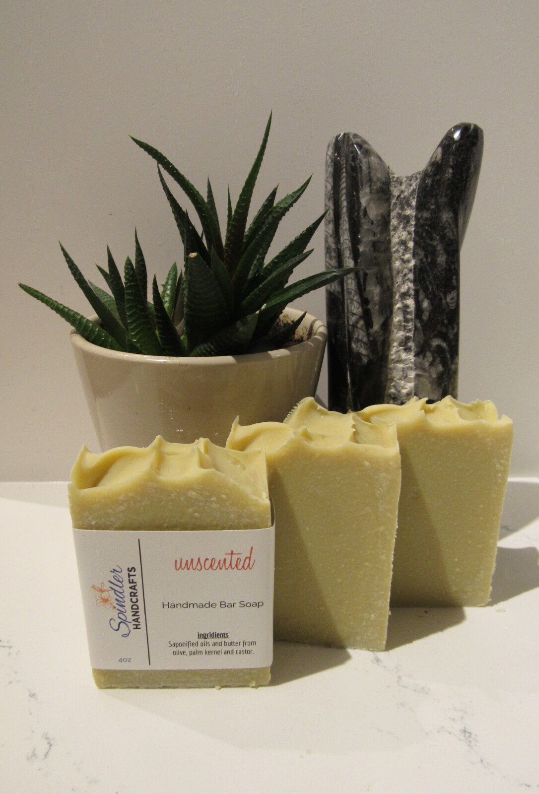 UNSCENTED – Gentle Moisturizing Handmade – Homemade Bar Soap, wt. 4oz