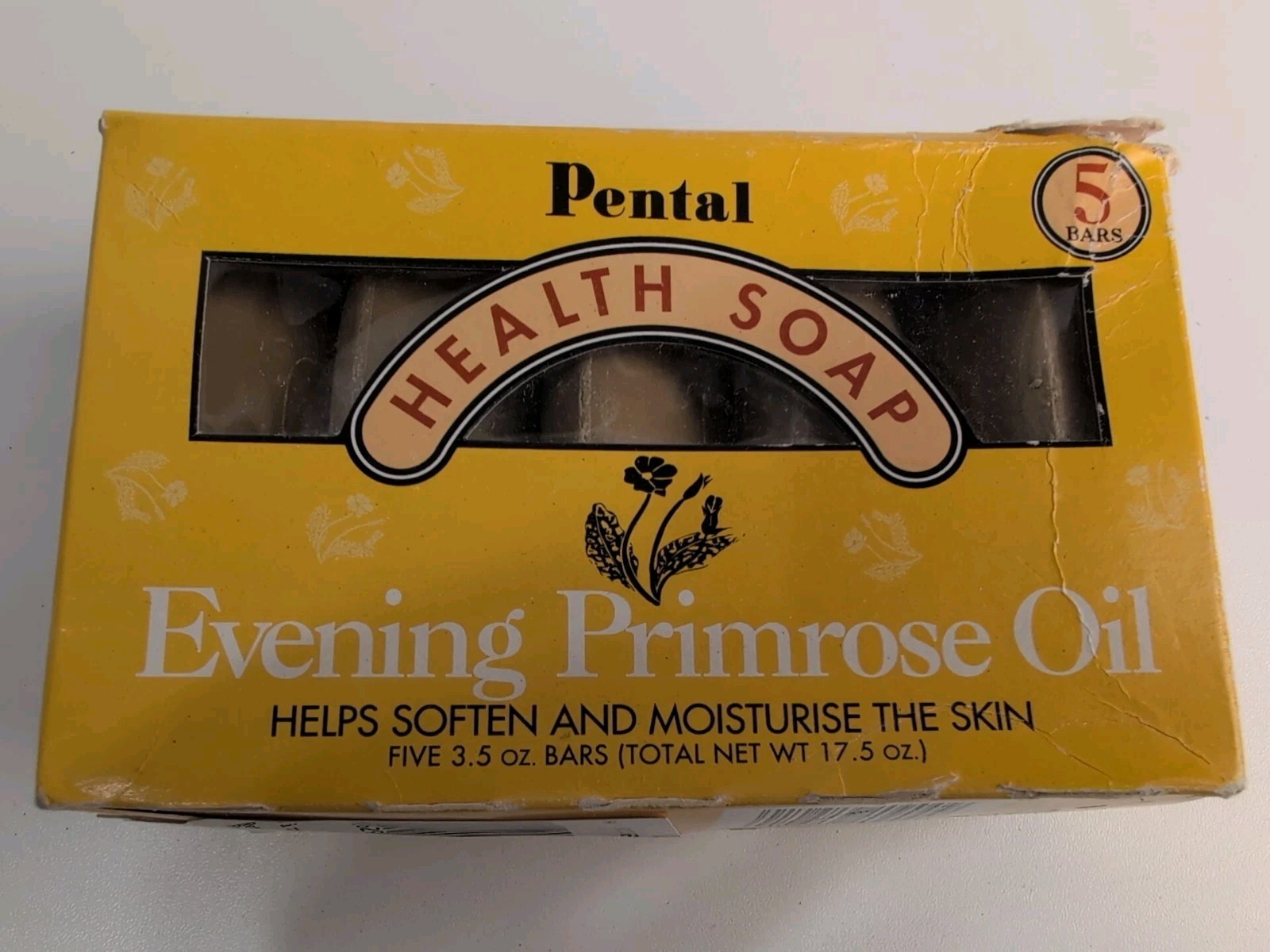 RARE Vtg PENTAL HEALTH SOAP Evening Primrose Oil 5 Bars Australia Hallmark NIP