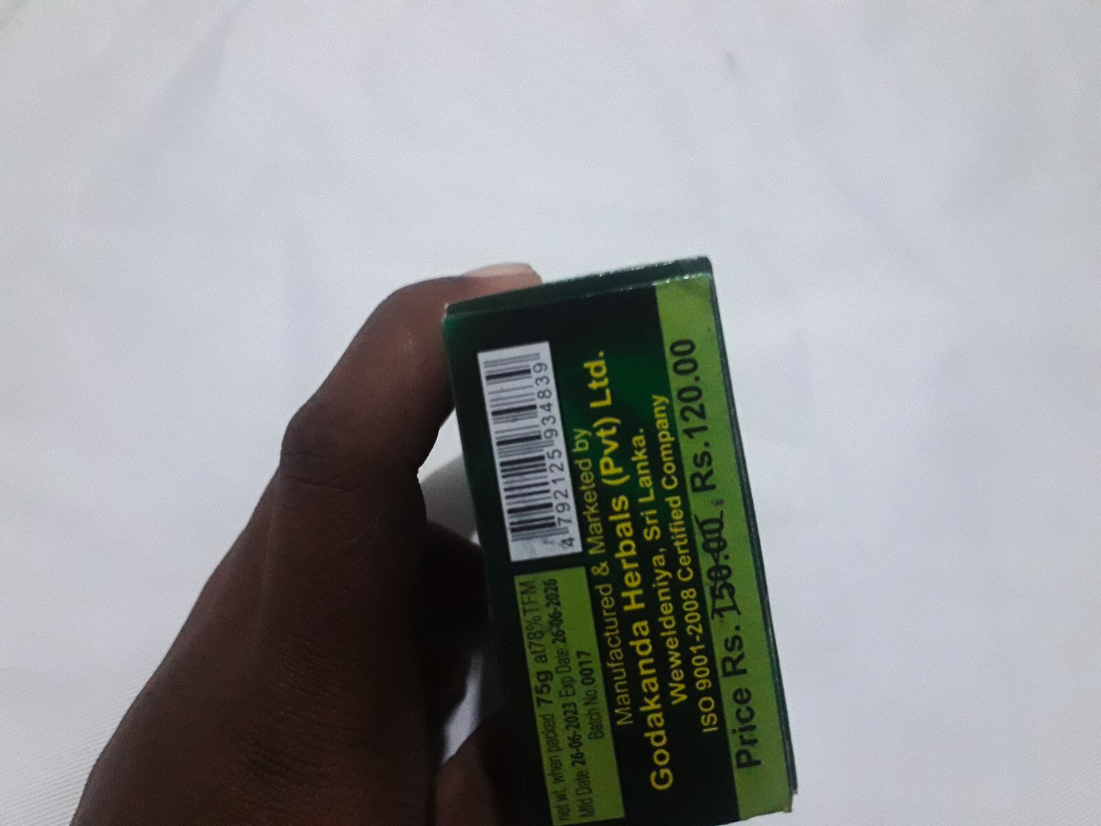 100% Ayurvedic Ceylon Vendol Venivel Beauty Soap