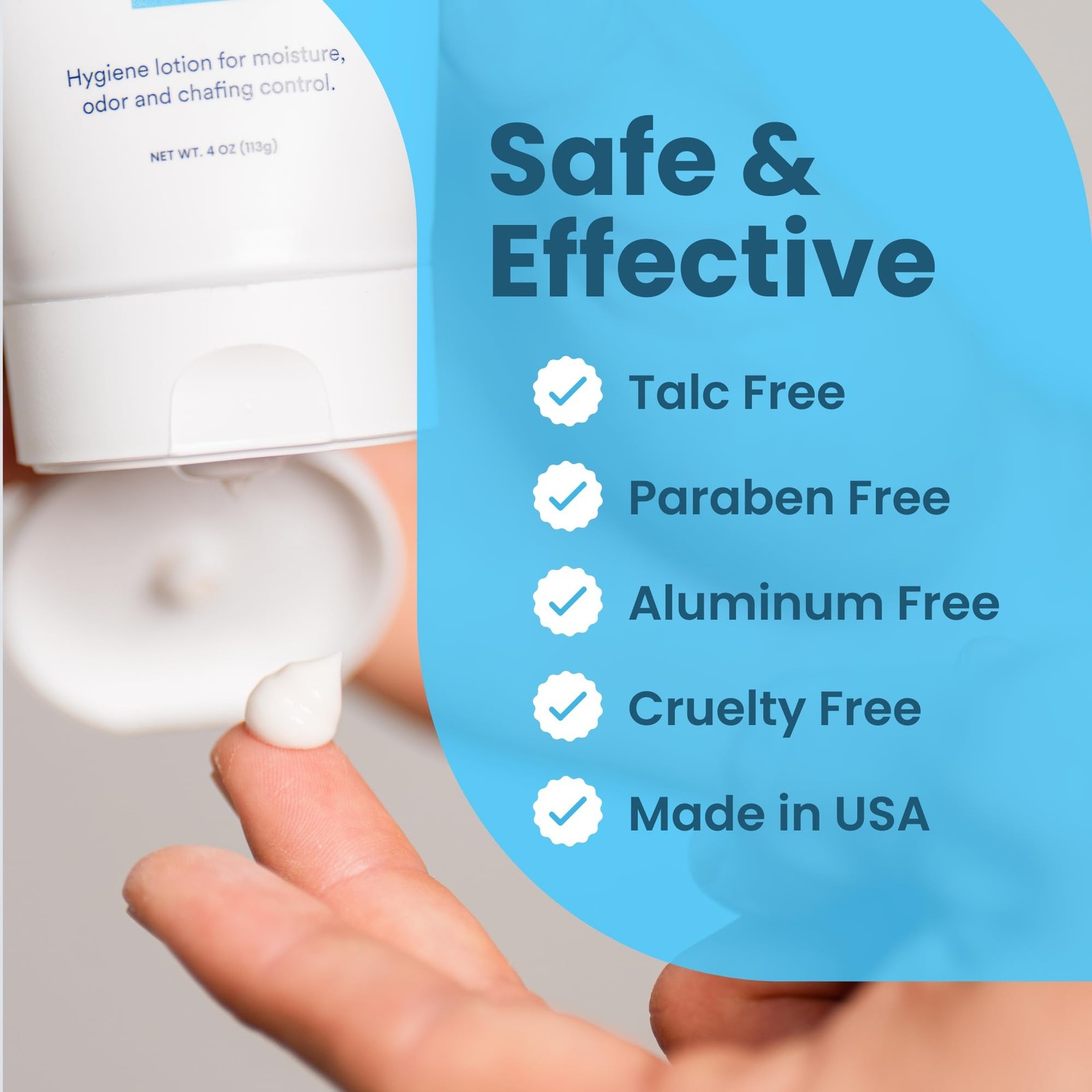 SweatBlock Super Fresh Body Powder Lotion Talc Free, Anti-Chafing, Deodorizin…