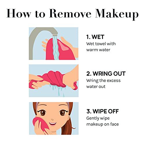 Microfiber Face Cloth Makeup Erase Remover Face Towels Reusable Microfiber