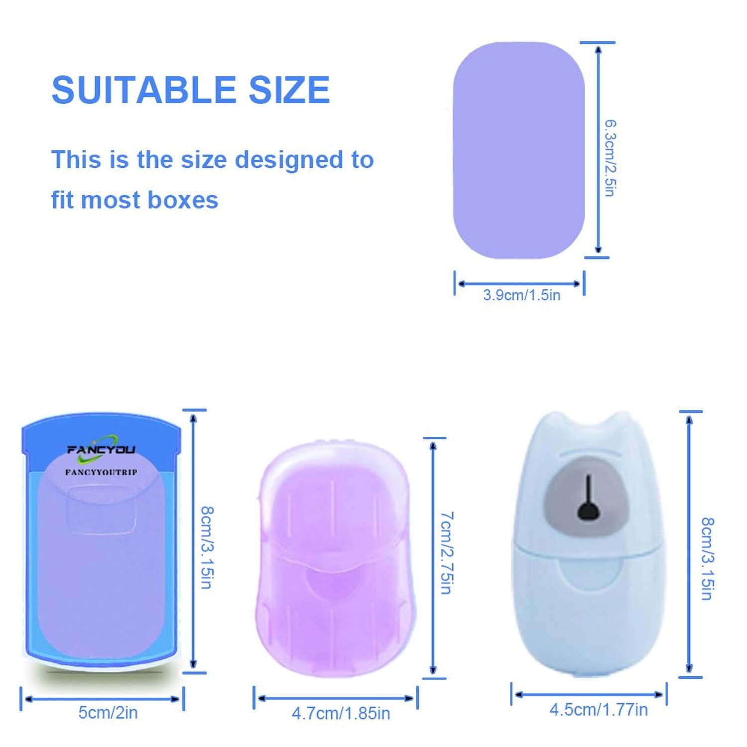 Portable Paper Soap Foaming Hand Soap Sheets for Traveling Mini Disposable Ha…