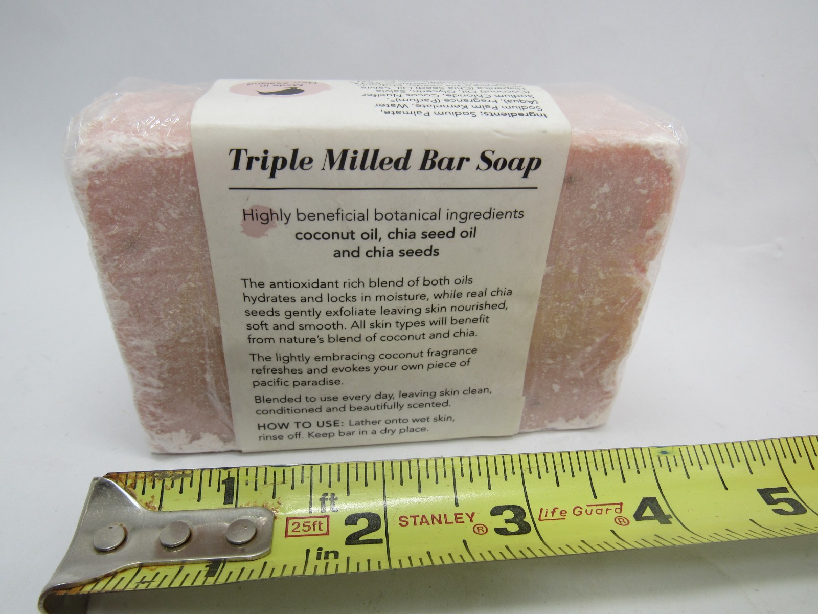 Lot of 7 Specialty Bar Soaps Vanilla Bean Coconut Chia Cherry Almond Gift Set