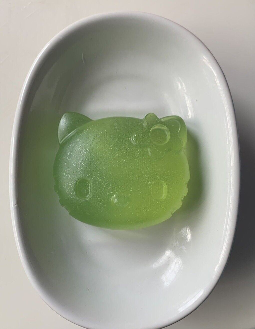 Homemade Goat Milk Hello Kitty Soap scented in Lavender (2 Bars)