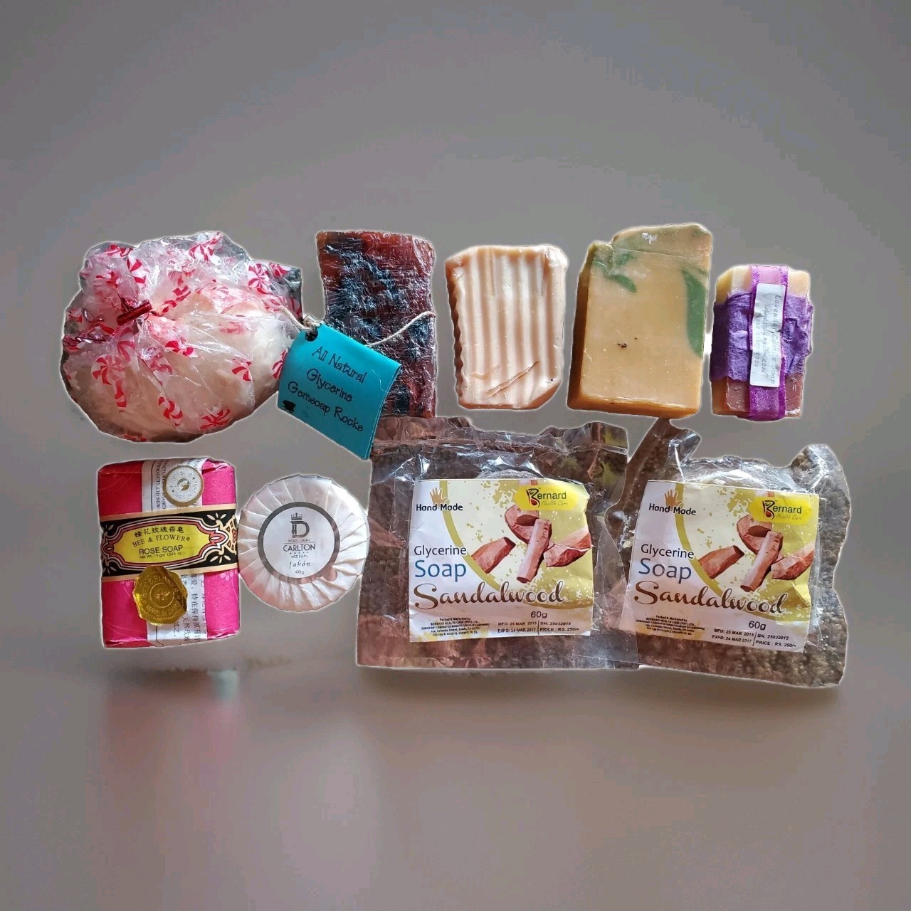 9x Soaps Mixed Handmade Raw Packaged Set Lot Bundle Gift Scent Glycerine VTG